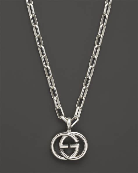 black and white necklace gucci|Gucci chain necklaces for women.